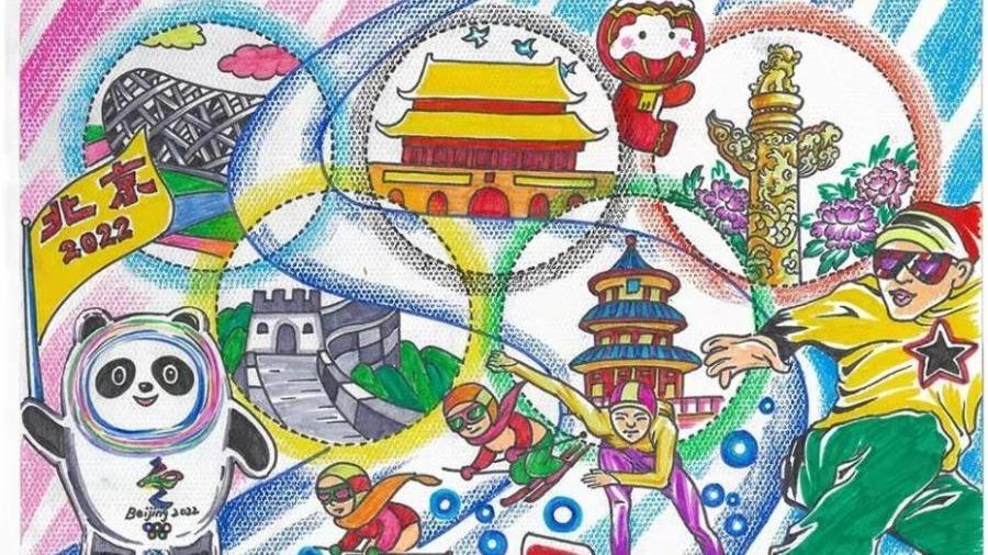 نقاشی ها برای بازی های پارالمپیک زمستانی پکن