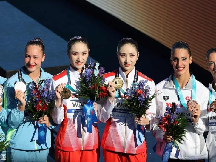第19回世界水泳選手権アーティスティックスイミング 中国の双子ペアが優勝