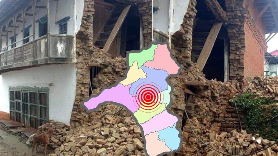 खोटाङ केन्द्रबिन्दु भएको ६ म्याग्निच्युडको भूकम्प