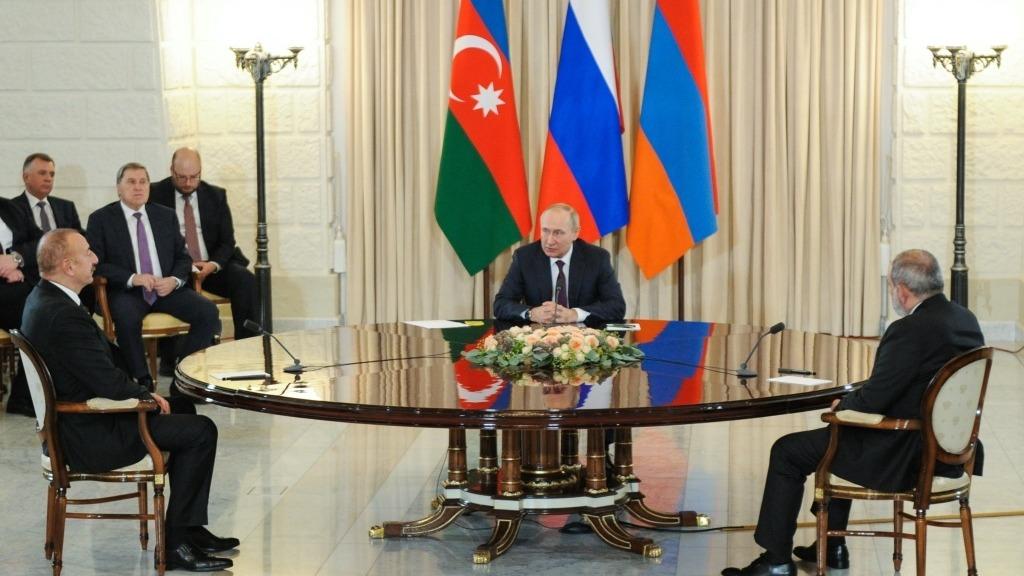 پوتین: مذاکرات سه جانبه سران روسیه، آذربایجان و ارمنستان مفید بودا