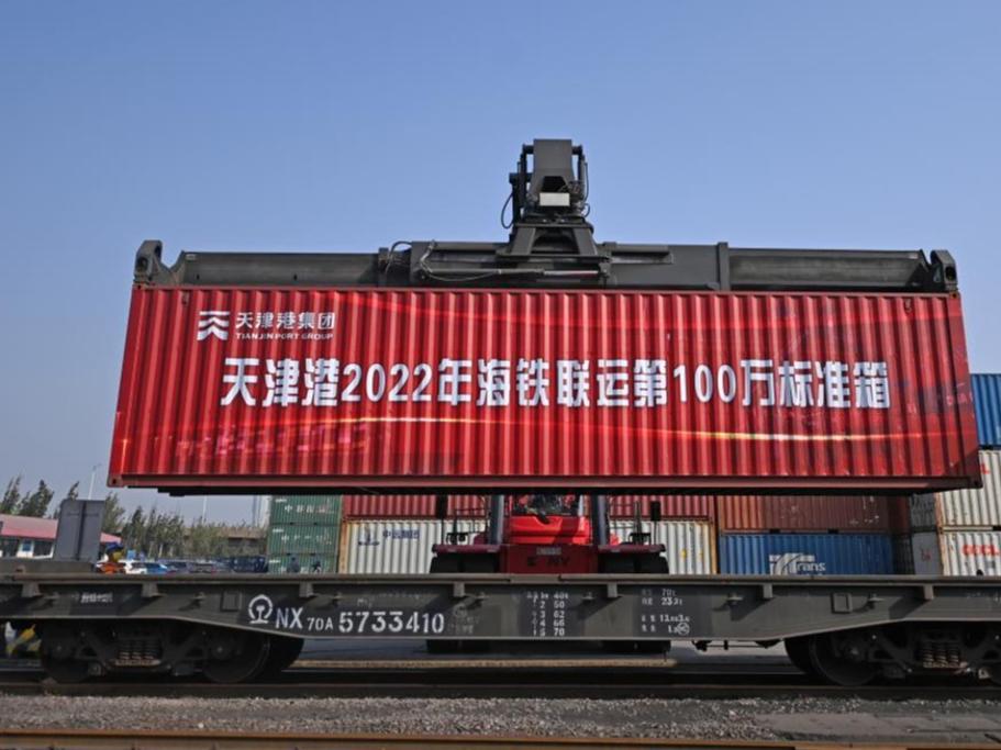 Pengangkutan Darat-Laut di Pelabuhan Tianjin Rekod 1 Juta TEU