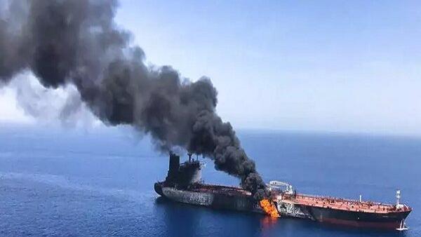 حمله پهپادی به نفت‌کش اسرائیلی در دریای عمان+نقشه مکان حملها