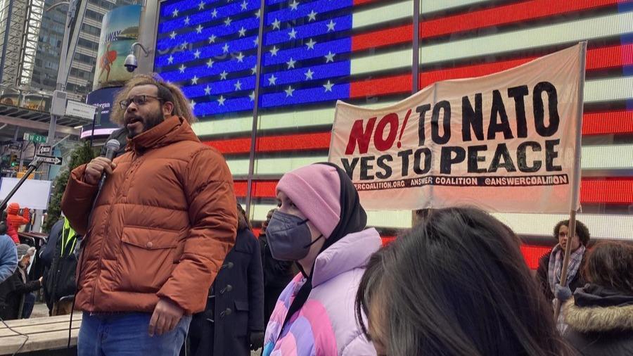 برگزاری تظاهرات علیه ماشین جنگی آمریکا در نیویورکا