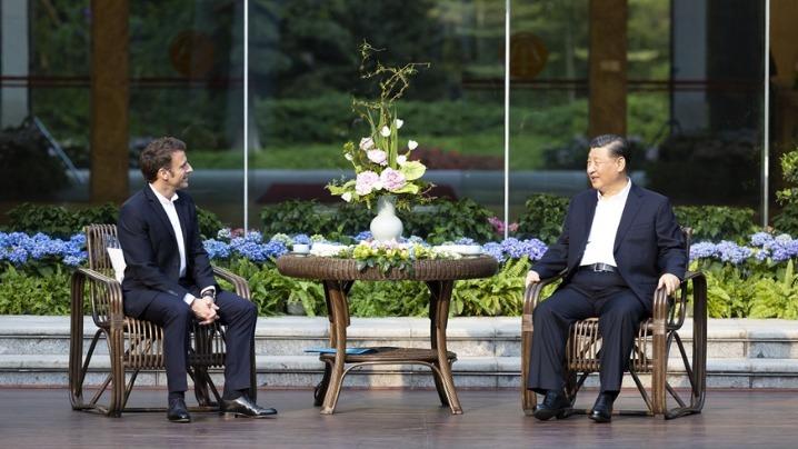 دیدار غیر رسمی رؤسای جمهور چین و فرانسه در گوانگ جوا