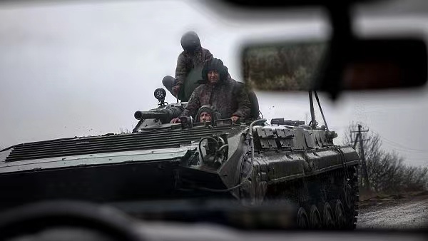 Sojojin Ukraine ke nan a kan motar yaki kirar BMP-1