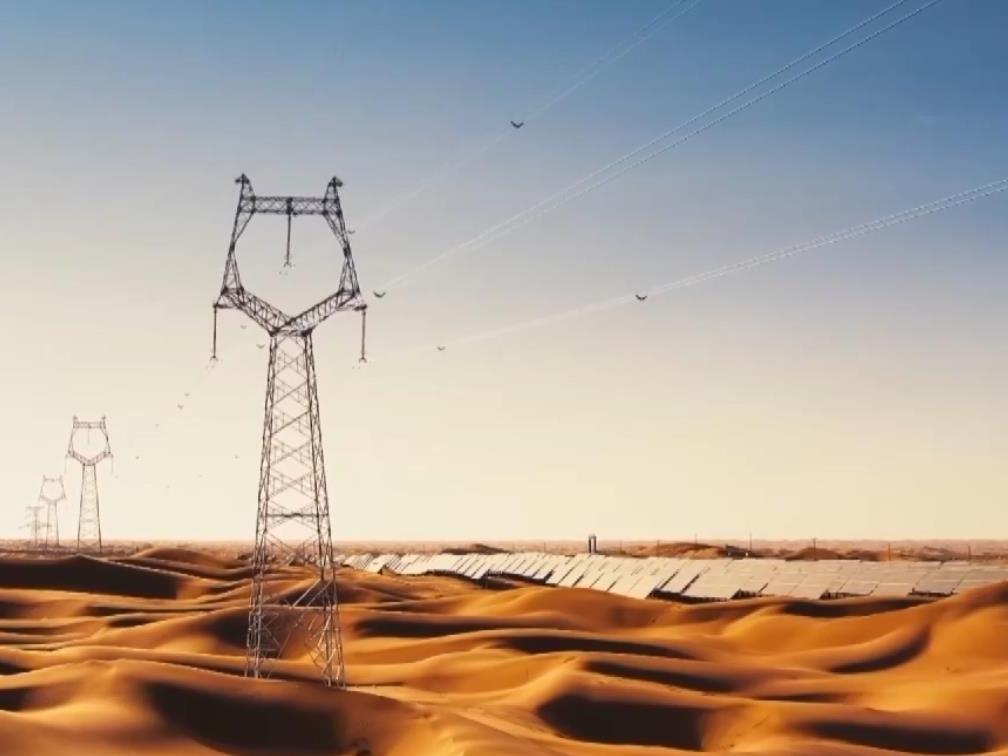 中国初の砂漠地帯での超高圧送電プロジェクトが着工