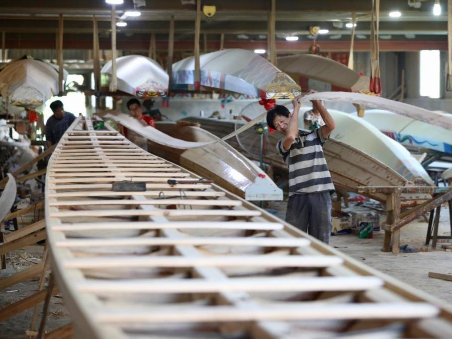 Teknik Pembuatan Perahu Naga Bersejarah Ratusan Tahun di Fangzhuang