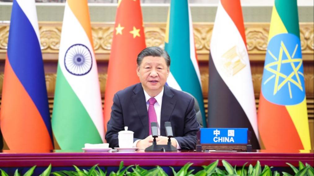 Pangulong Tsino, nagtalumpati sa BRICS virtual summit tungkol sa isyu ng Palestina at Israel
