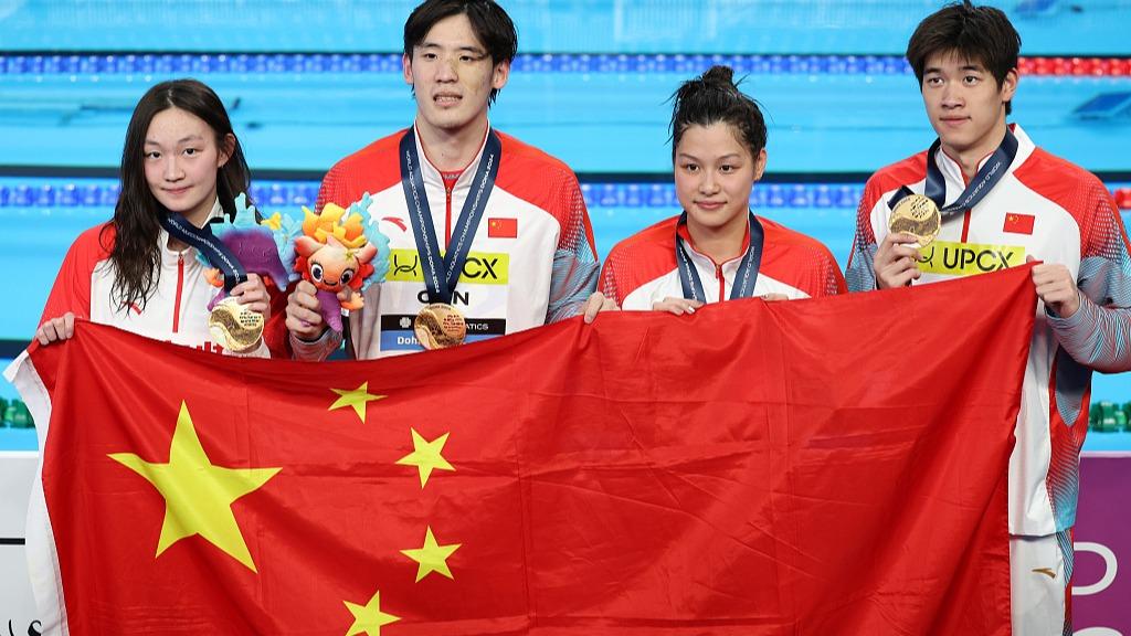 پایان کار تیم ملی شنای چین در مسابقات جهانی با 23 مدال طلا و کسب رتبه اول در جدول مدال‌هاا