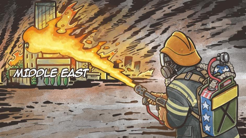 کاریکاتور| آتش بیار تنش‌های خاورمیانه!ا
