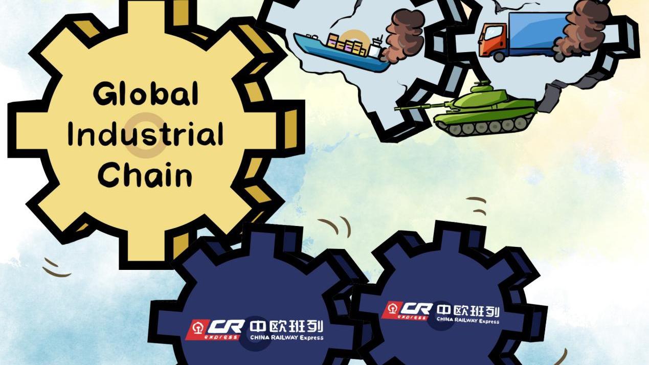 Güterzugverbindung zwischen China und Europa inmitten einer geopolitischen Krise