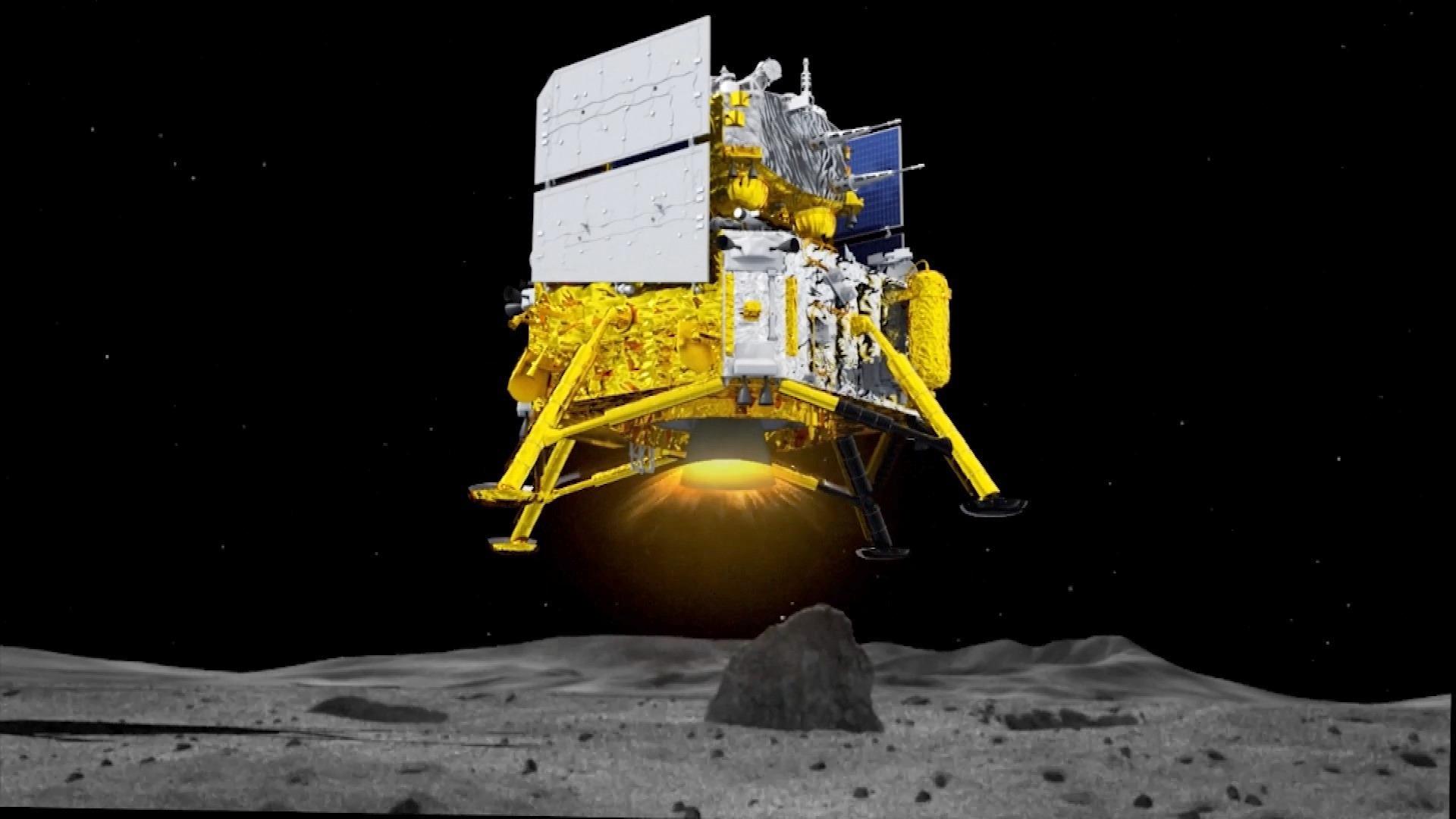 فرود موفقیت آمیز کاوشگر «چانگ ئه-۶» در سمت پنهان ماه برای نمونه برداریا