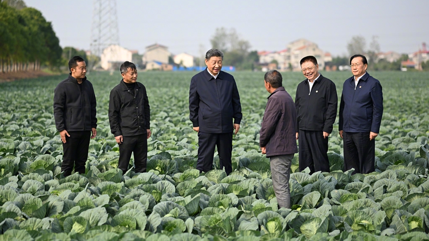 Xi Jinping przeprowadził inspekcję w prowincji Hubei