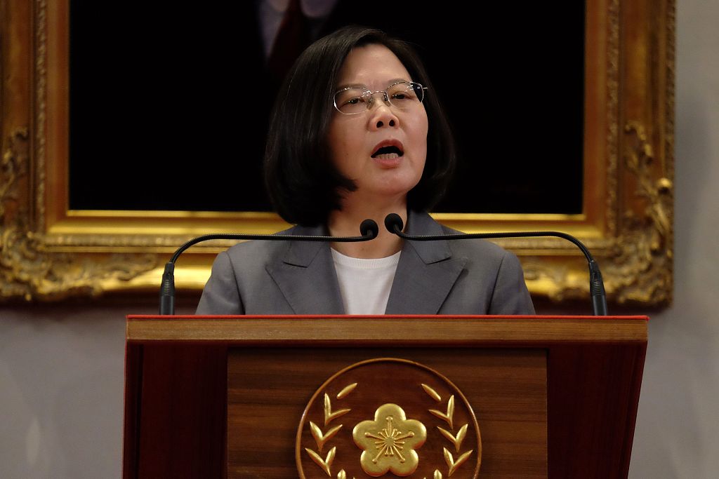 Tsai Ing-wen, lidere e Partisë DPP të Tajvanit dha dorëheqje pas dështimit në zgjedhje(Foto:VCG)
