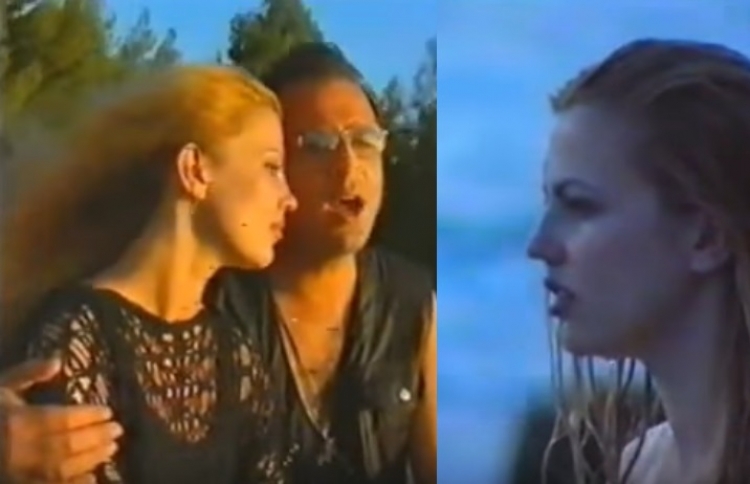 Imazh nga klipi i kenges Ardit Gjebrea dhe Fatjona Lubonja