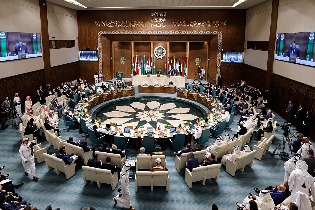 Reuniunea miniștrilor de Externe ai țărilor Ligii Arabe, desfășurată în 7 mai la Cairo (Foto: CFP)