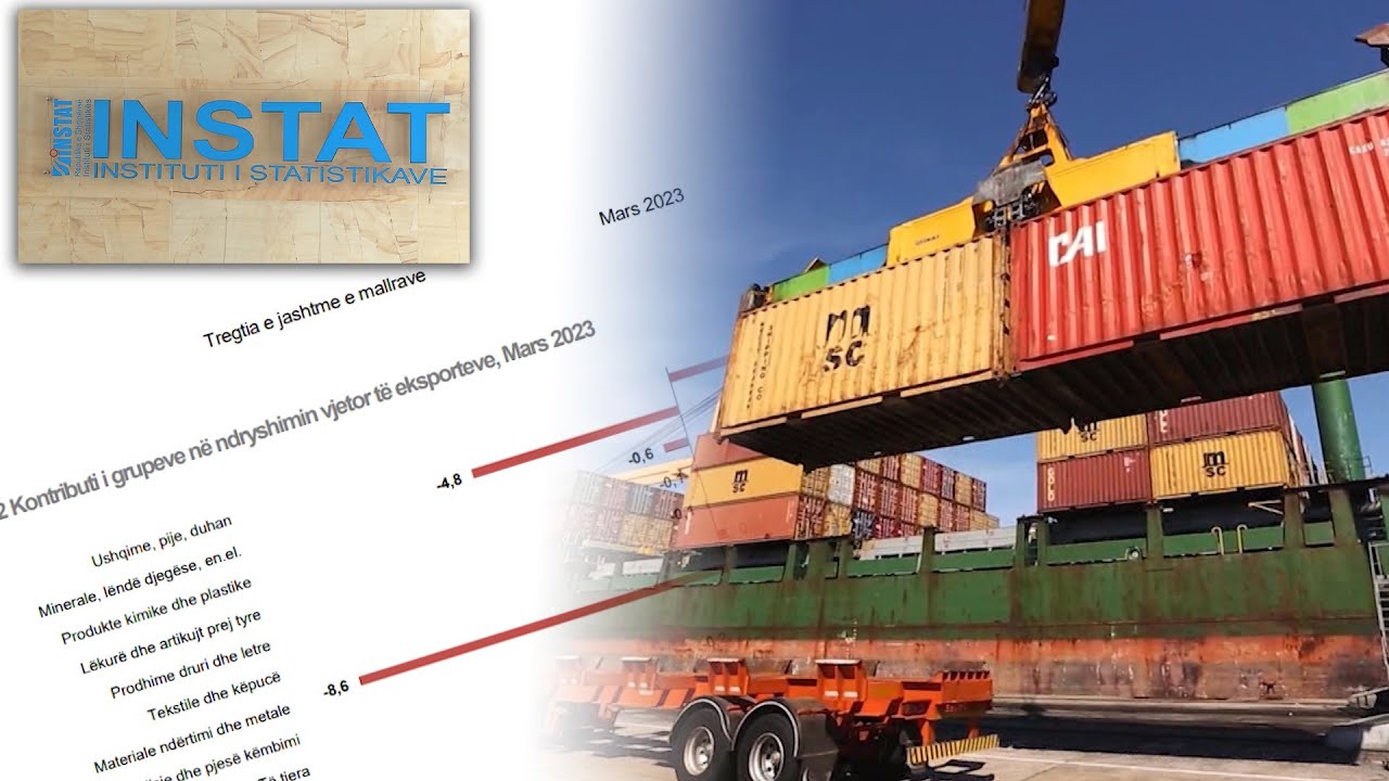 INSTAT për eksportet (Foto Ora News)