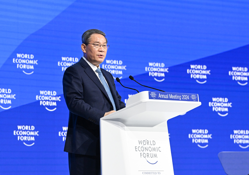 Kryeministri kinez Li Qiang në Forumin Ekonomik Botëror të Davosit (Foto CMG)