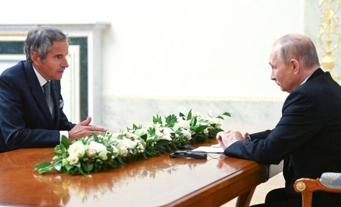 Grossi - Putin (Foto Atsh)